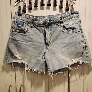 Kut from the Kloth Light Blue Distressed Jean Shorts